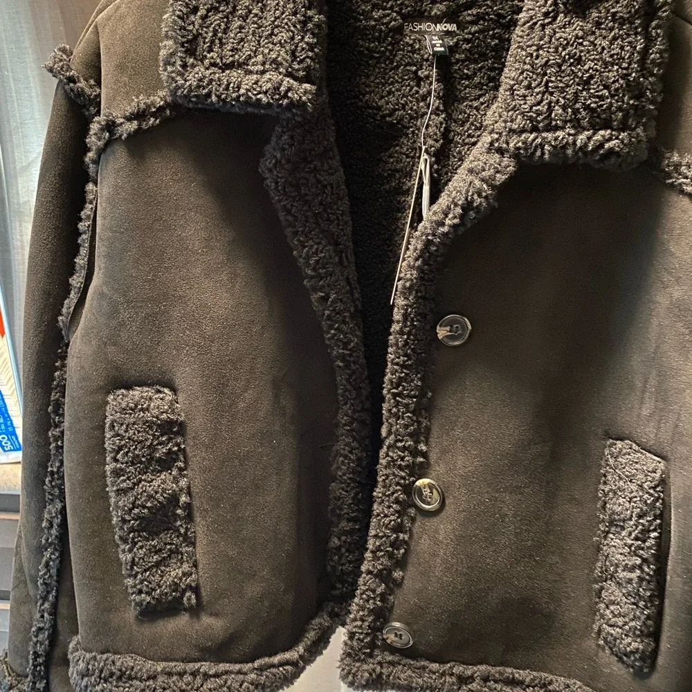 Faux Suede jacket - Picture 6 of 12